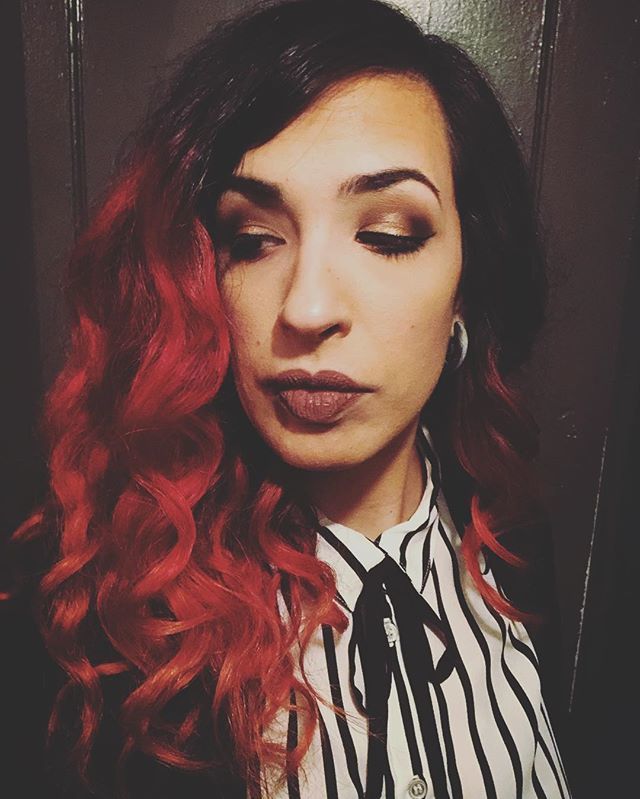 persepheris's tweet photo. Haven’t gotten fancied up in awhile. Had to get a makeup selfie 🙈 #realpeopleclothes #makeup #beauty #redhair #fire #beautymakeup #mua #anastasiabeverlyhills #katvond https://t.co/olElQRxmpB