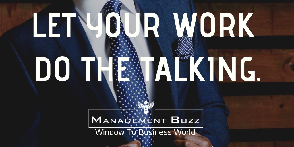 Managementbuzz's tweet image. Let Your Work Do The Talking....🕴️

check our online E-Magzine 
@ managementbuzz.in

#managementbuzz #managementlab #Management #motivation #MotivationalQuotes  #success #successquotes #magzine #emagzine #reader