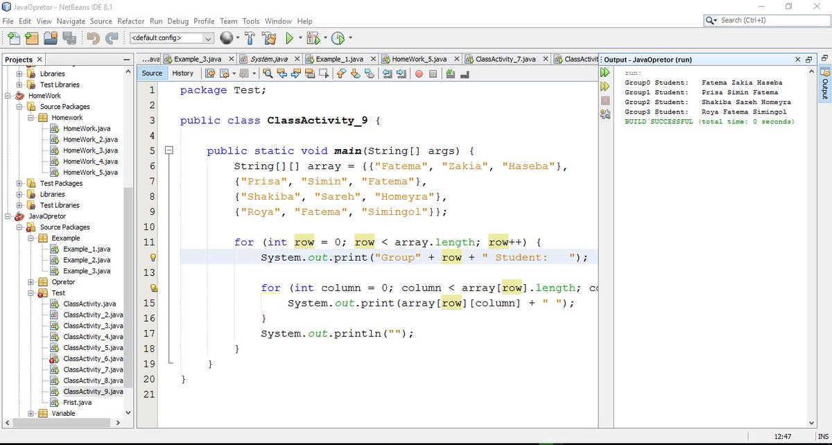Farahna49967350's tweet image. Today, I learn about #Multidimensional_Array in #java class
@CodeToInspire 
#Android 
#Java