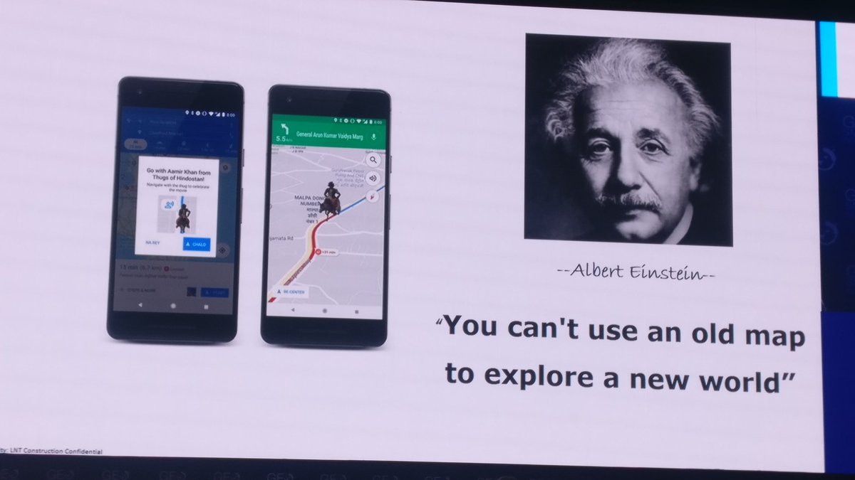 anusuya19's tweet image. Anantha Sayana,Chief Digital Officer, Larsen &amp;amp; Toubro @LTI_Global hammers in the need for #geospatial technologies with this famous quote from Einstein #GeoSmartIndia2019 #geospatialbydefault @geoworldmedia