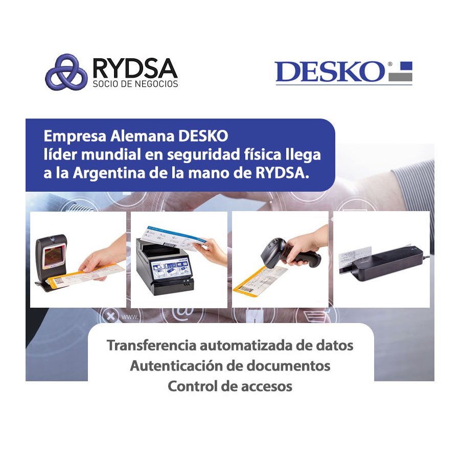 Ahora Toda la línea de seguridad DESKO podes encontrarla en RYDSA
#RYDSA #sociosdenegocios #Desko #seguridadfisica #automatizaciondedatos #controldeaccesos #solucionesdeseguridad #solucionesdetecnologia