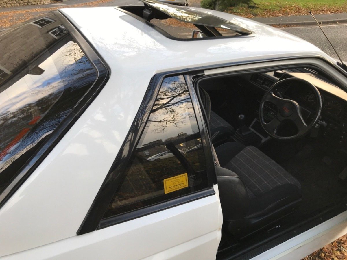 This #Nissan Sunny coupe in ZX spec is pretty striking – primarily