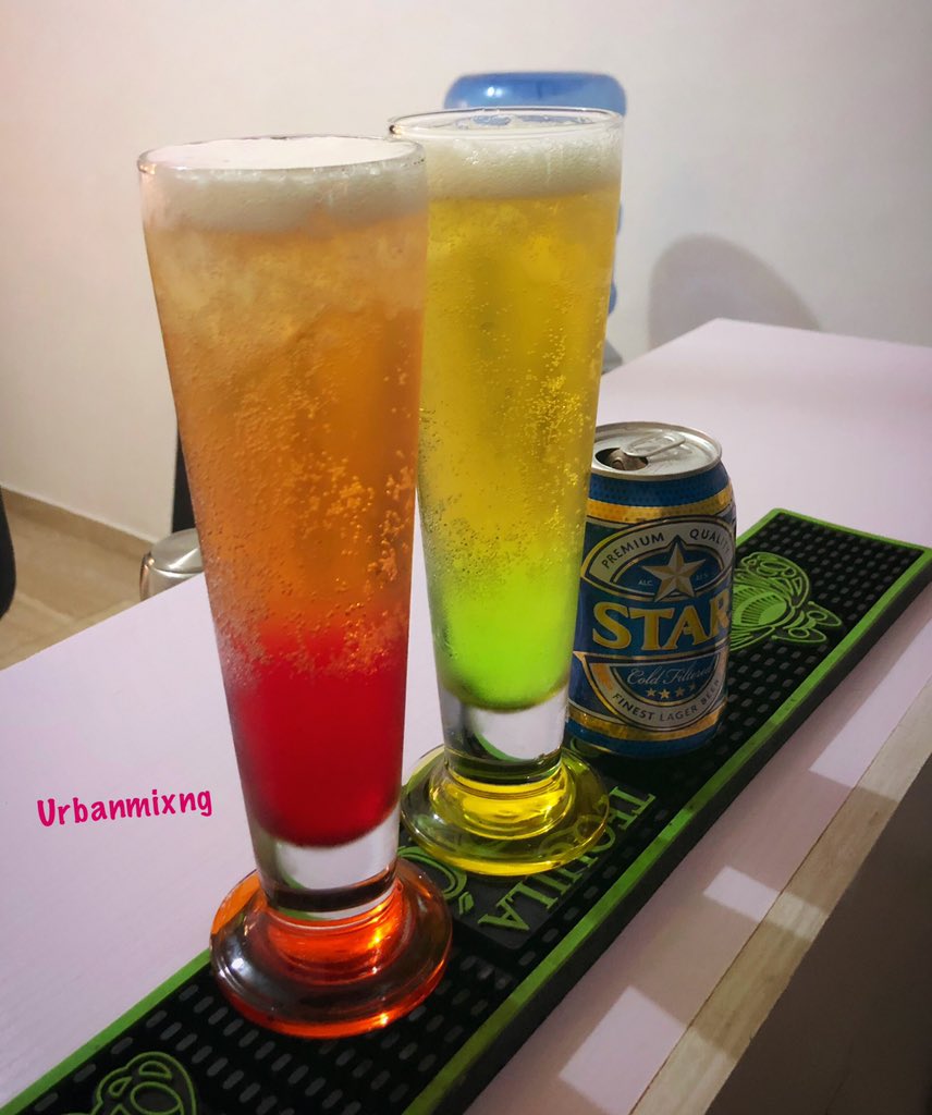 Hey ladies get in here 💅🏼let’s drink star and still be cute 😛you can add this to your menu ..holla🤙🏾#urbanmixng #femalebartender #mixologist #star #beercocktail