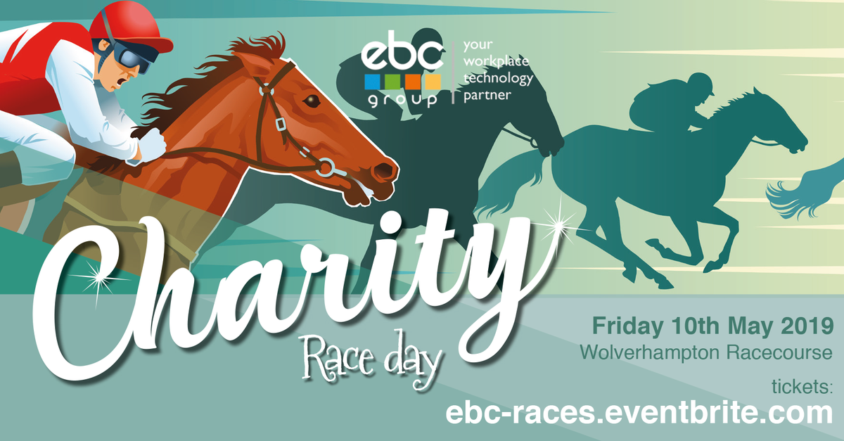 EBC_Group's tweet photo. Join EBC Group for a day at the races, as we celebrate our annual Charity Race Day @WolvesRaces in aid of @MAA_Charity. Tickets on sale now! https://t.co/TB08LccjKu #EBC30 https://t.co/l9UFMcmhix