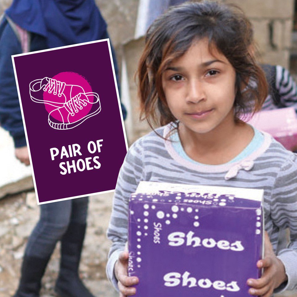 FollowEmbrace's tweet photo. A Pair of Shoes Alternative Gift is for a Syrian refugee child, making their journey to school safer and more comfortable. #YourPresentTheirFuture
https://t.co/60FpdGgiEx https://t.co/mygR9FPUAG