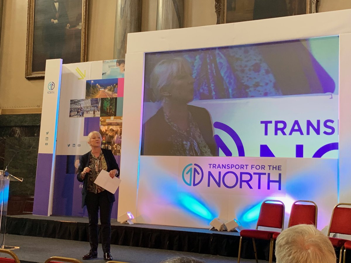 Kate outlining how the TfN Strategic Transport Plan’s key objectives relevant to all #onenorth