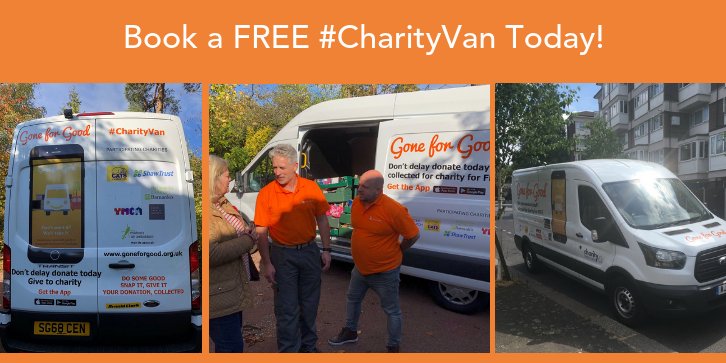 The #CharityVan is a free courier service that takes your unwanted items to a charity of your choice! #London