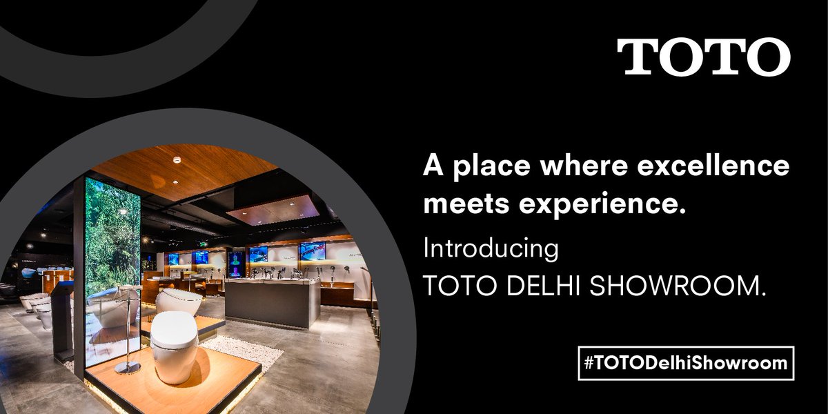 TOTOIndiaPvtLtd's tweet photo. The wait is over. Experience complete bathroom solutions like never before! Visit the TOTO DELHI SHOWROOM at 63 Lajpat Nagar 3, Delhi. Visit: https://t.co/s4cOn3dlhQ #TOTOExperience #FoundationForFuture #IIFW #IndiaIntimateFashionWeek #SOLBrandSolutions #TOTODelhiShowroom https://t.co/uW7gy9SEZ1