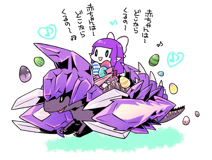 ときやんさんの配信BGM聴いてたら思い出した2年前に描いた赤どこつむちゃん 