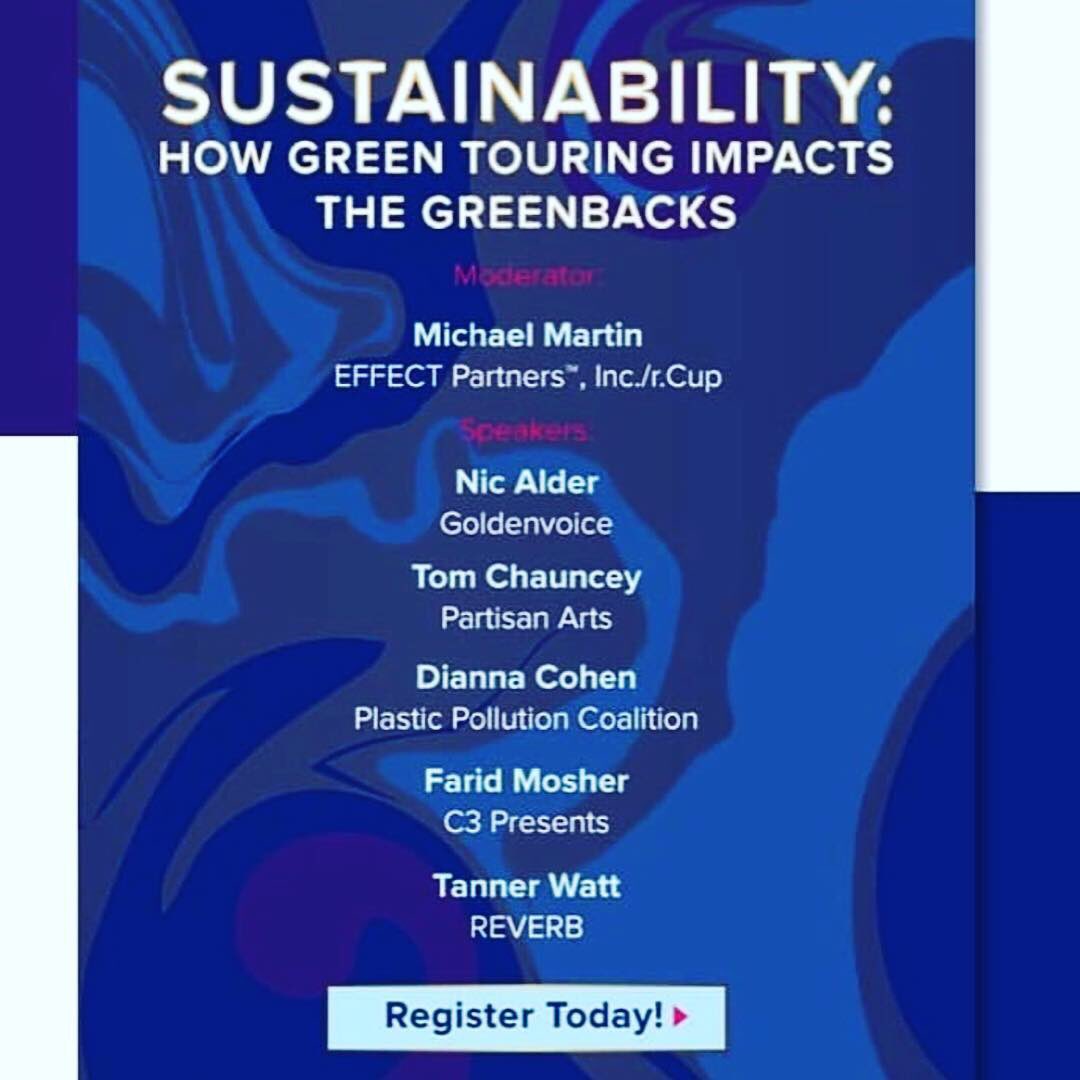 implicitweet's tweet photo. #sustainability on #tour panel at 10:15 am “Monday How Green Touring Impacts The Greenbacks” #plasticfreetouring and #refillrevolution discussion at #billboard #productionlive ❤️@plasticpollutes https://t.co/q7rgLX1WTP