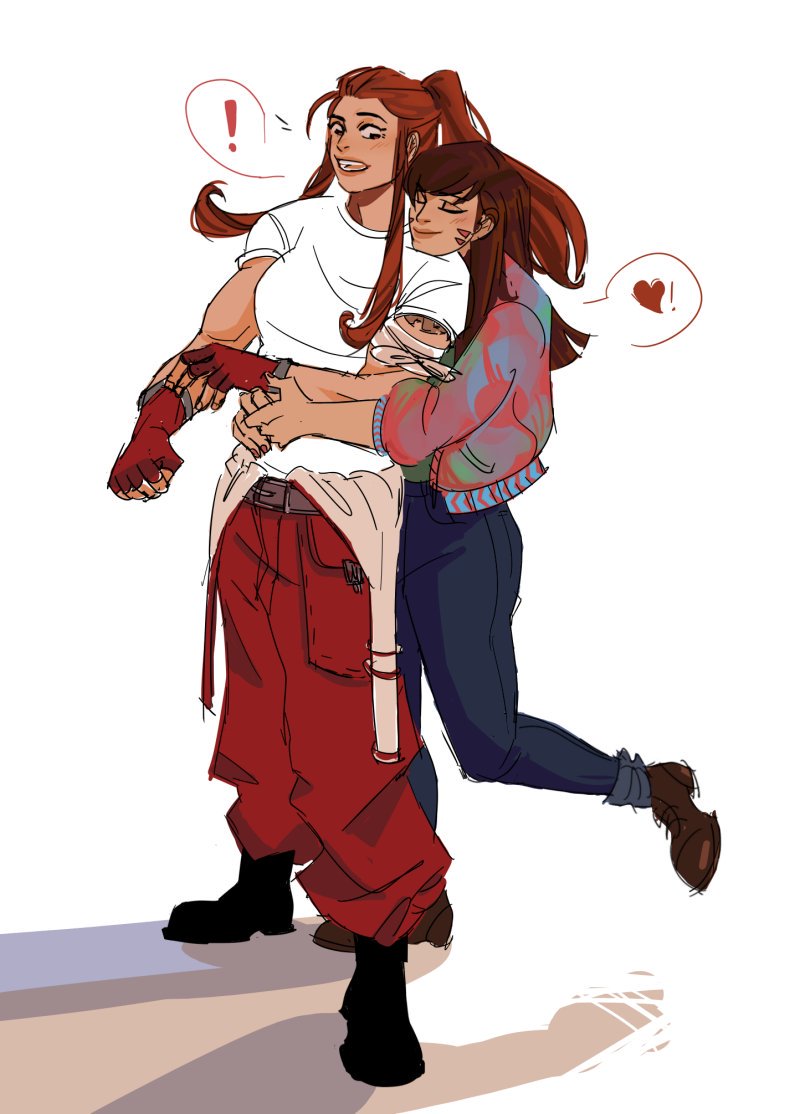 Brig loves when Hana hugs her from behind in a attempt of surprise, it's cute and she's warm.