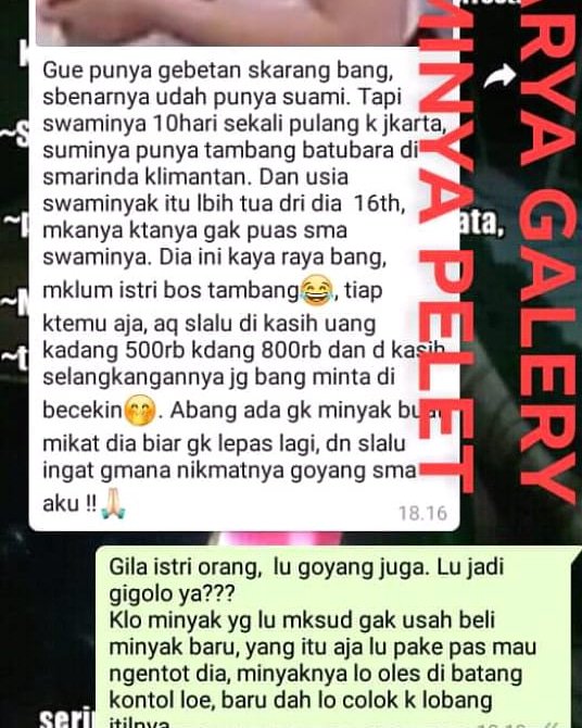 AryaPelet's tweet photo. Testimoni minya pelet birahi iblis

"MINYAK PELET BIRAHI IBLIS"

Hanya untuk yang bernyali membuat pasangan/lawan jenis sange birahi, bukan untuk anak sekolah.

Di maharkan, berkhasiat tuah:
#Semua hal yang menyangkut urusan pelet/ pengasihan https://t.co/oufphLAqw9