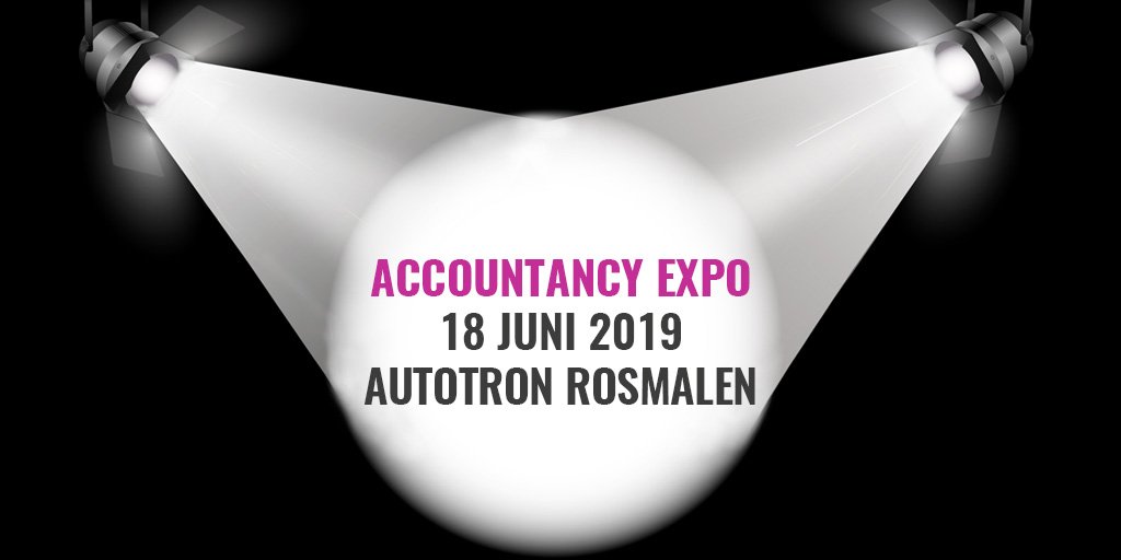 Breaking News: Op 18 juni 2019 is <a href="/AccountancyExpo/">Accountancy Expo</a> in Autotron Rosmalen! Meld je snel aan via: accountancyexpo.nl code TW19 #AccountancyExpo