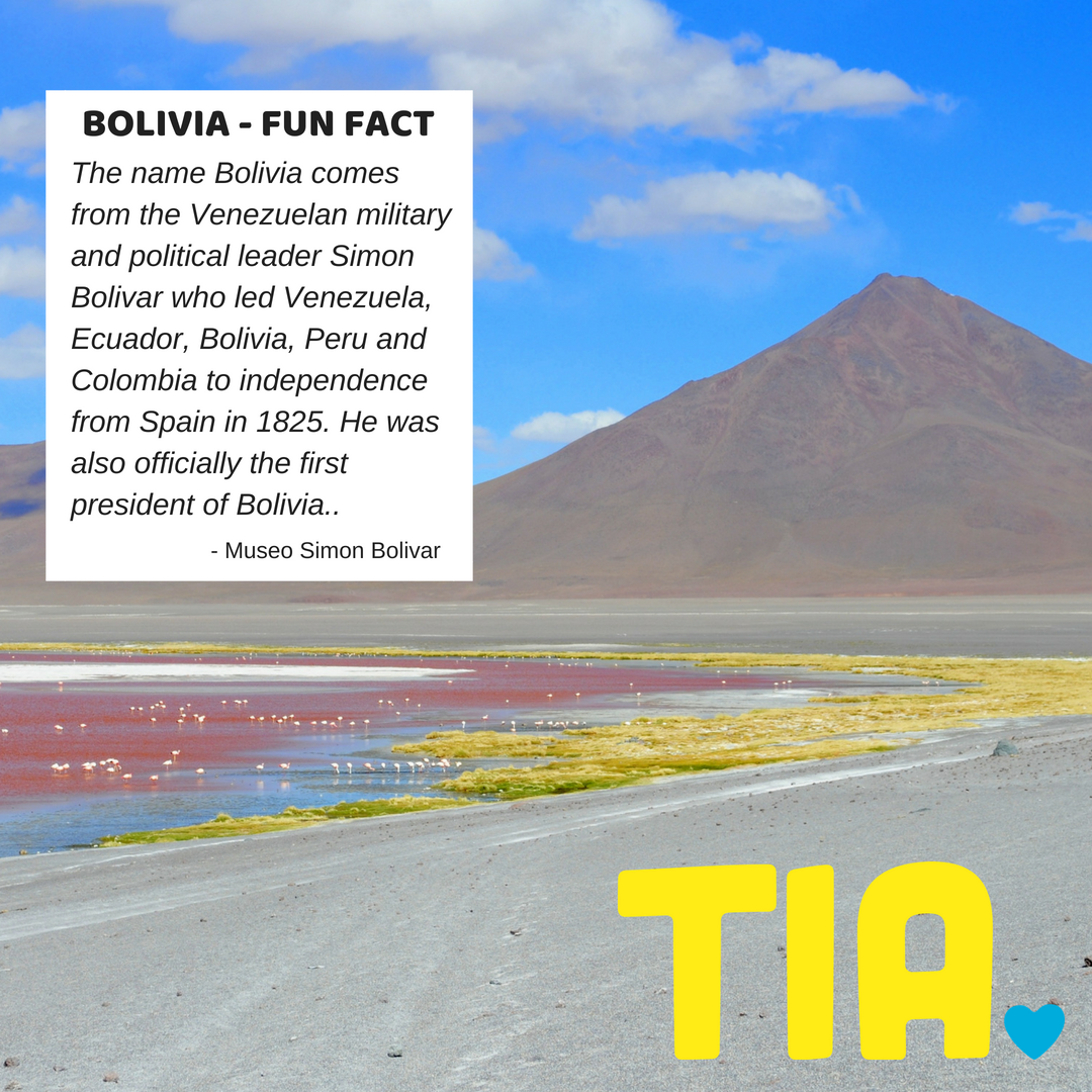 Do you know any more fun facts about Bolivia? Let us know below!

Click here to find out more about TIA: tia.org.au/e/
