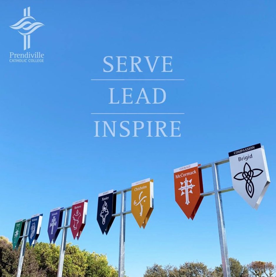 A strong statement of community and belonging at PCC with our new front entrance banners.