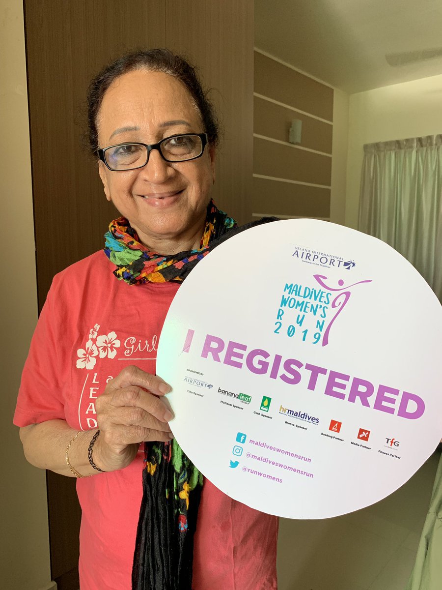 RunWomens's tweet photo. Never allow waiting to become a habit. Live your dreams and take risks. Life is happening now. 😊 Mariyam Waheeda just registered for #MaldivesWomensRun #MWR2019 https://t.co/yKH5FPjbQJ