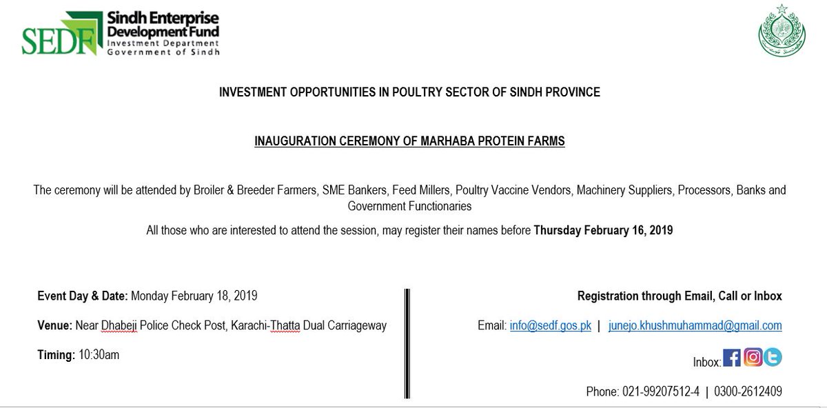 Sindh Enterprise Development Fund (@sedfgovofsindh) on Twitter photo 