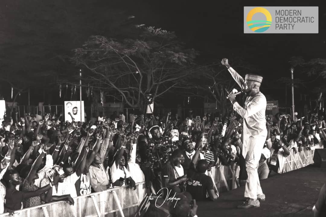 BankyW's tweet photo. We had a concert instead of a rally. We're more of a movement than a Party. We will fix Nigeria, one community at a time. We will open the door for credible ppl to do the same across the country. 
We are #MDP
We are #StrongerTogether
Feb 16th is only the beginning
 #BankOnBanky https://t.co/6F4UOHguY1