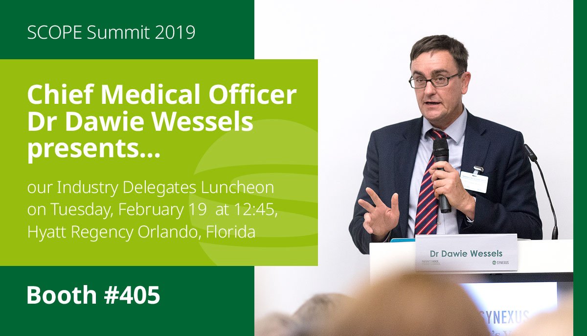 SCOPE 2019, February 18 - 21 is where our Chief Medical Officer, Dr Dawie Wessels, will host a luncheon presentation for industry delegates on Tuesday February 19 at 12:45 entitled, Key Learnings from the PROTECT Registry. Book now: lnkd.in/gYUWQTv