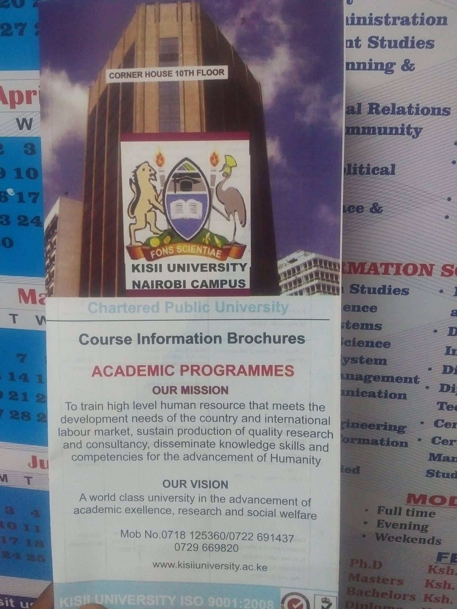 Kisii University 2025 2026 Academic Calendar