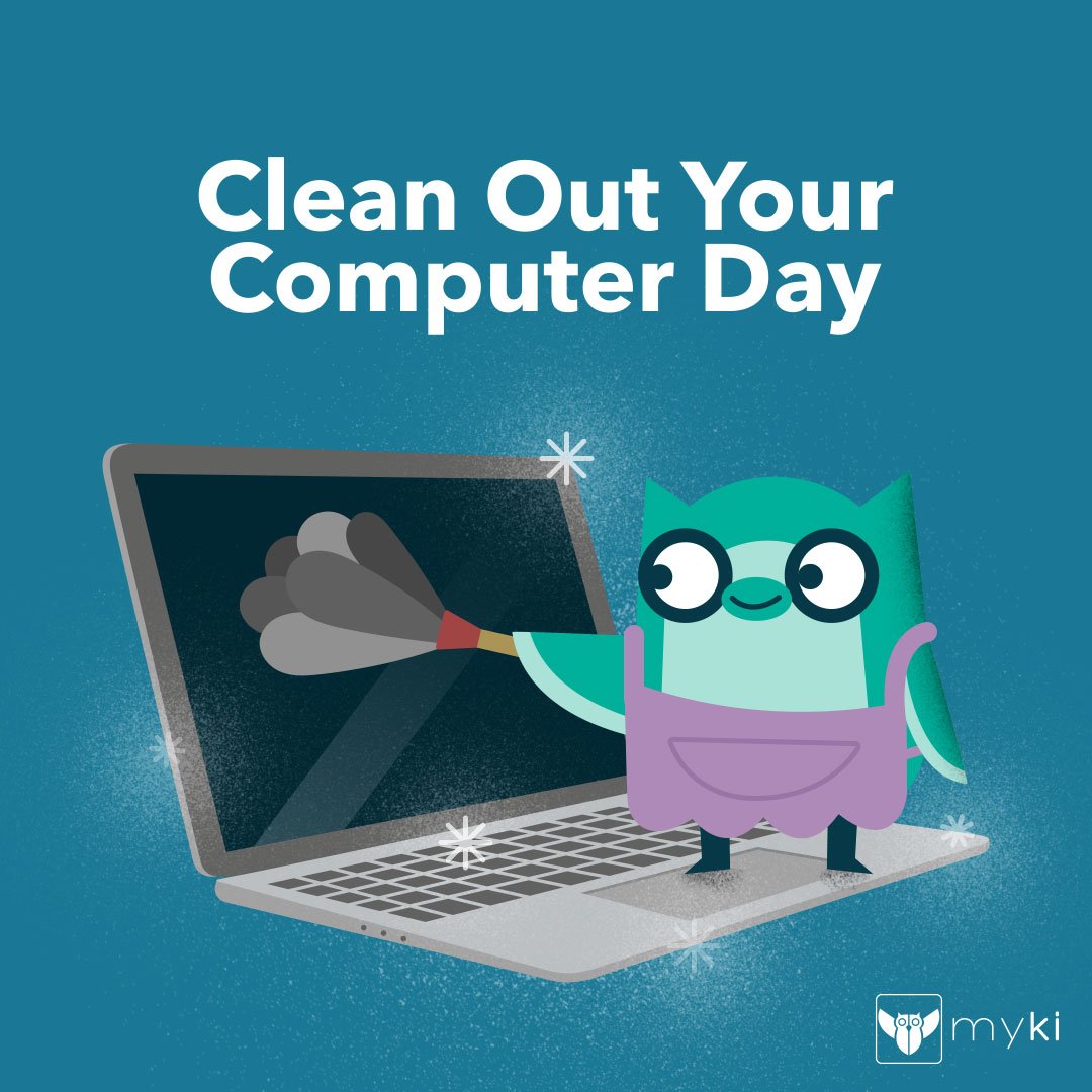 MYKISecurity's tweet image. Today is #CleanOutYourComputerDay! So make sure to:
- Backup sensitive files 
- Update all apps &amp;amp; uninstall unused ones
- Clean out your Mailbox &amp;amp; Downloads folder
- Get a good security software
- Physically dust out the keyboard &amp;amp; screen
#MykiSecurity #Tech #PasswordManager