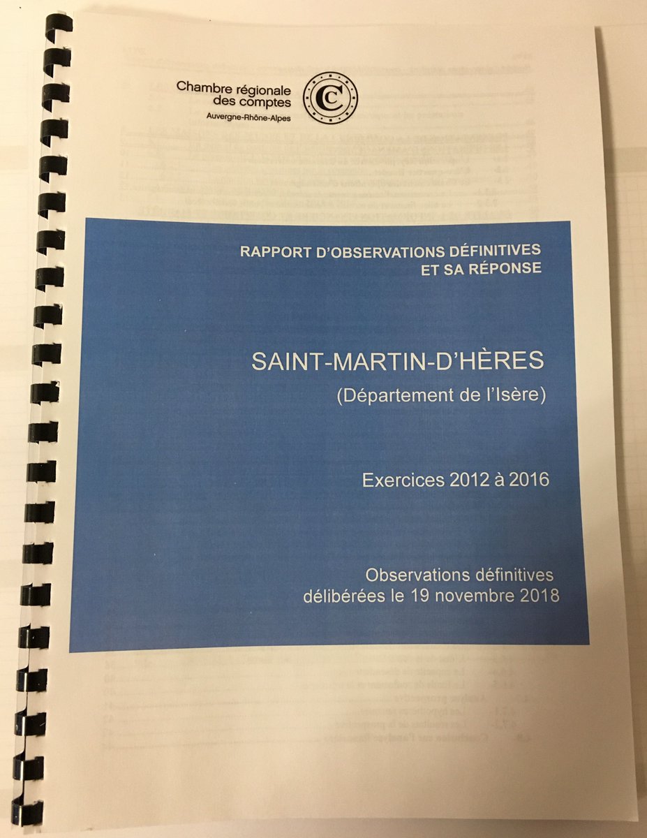 DavidQueiros38's tweet photo. #RapportCRC 📈La #CRC a rendu son rapport et celui-ci met en lumière la bonne gestion de notre ville ! C'est le fruit du travail de l'équipe municipale actuelle et des précédentes. C'est également le résultat de l'engagement des agents municipaux avec les habitants ! #SMH https://t.co/y5YlSANO21