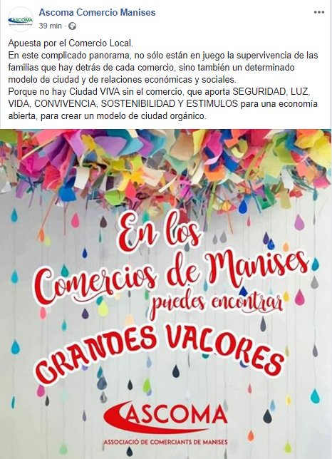 appmanises's tweet photo. ¡#FelizLunes😘! Empezamos la semana apostando por el #comerciolocal, el de toda la vida, el que está cerca de casa y nos ofrece un servicio de calidad y confianza 😉😉
#Ascoma #ComercioManises 🛍🏘 #AppManises #TiendaInformática https://t.co/ePhscCHP2H