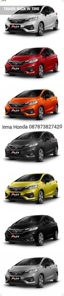 irmanindita's tweet photo. 💓Honda New Jazz💓

Type S (Special Color)
MT : 240.5 JT
CVT : 250.5 JT

Type RS (Special Color)
MT : 271 JT
CVT : 281 JT

Cash / Credit / Tukar Tambah
Info:Irma 087873827420

#jualhonda#jualmobil#jualmobilhonda#jualjazz#hondajazz#jualmobiljazz#jualanhonda#jualanmobil https://t.co/CIQ4IIbfNJ