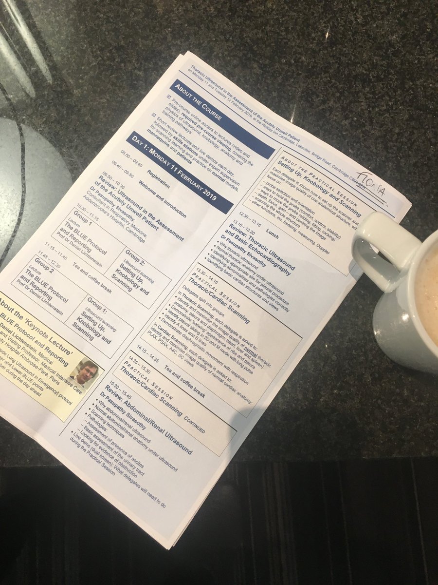 FionaGreenfield's tweet image. Caffination before starting the 3rd thoracic ultrasound course today. Lots of learning to do and know how to share #pleural #lung #thoracocentesis