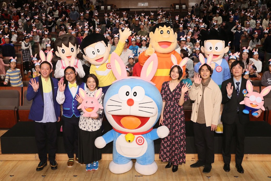 3 1 金 公開 映画ドラえもん のび太の月面探査記 の完成披露試写会が本日2 11に開催 ドラえもんたちやゲスト声優 19 02 11 福知山シネマ