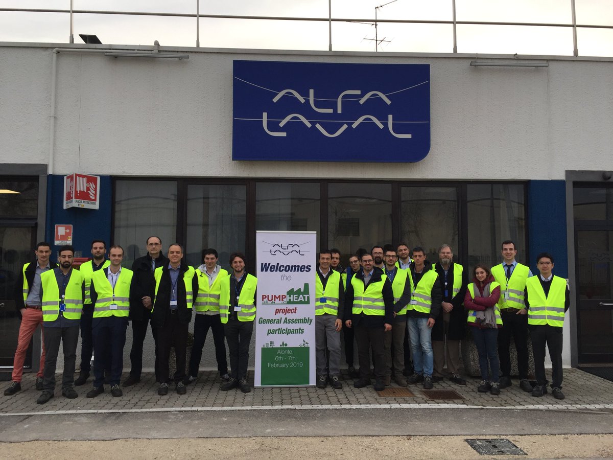 <a href="/TPG_UNIGE/">Thermochemical Power Group</a> members in Alonte (Vicenza) for the General Assembly of <a href="/PUMP_HEAT_H2020/">PUMP-HEAT Project</a> project hosted by Alfa Laval. 

#research #innovation #energy #energyefficiency
