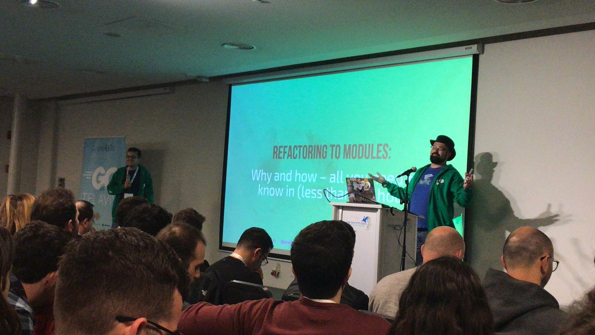 jfrog's tweet image. Now it is time to talk about modularising your code @GopherCon Israel! Enjoy the talk with @jbaruch and Eyal Ben Moshe! #gopherconil #Golang