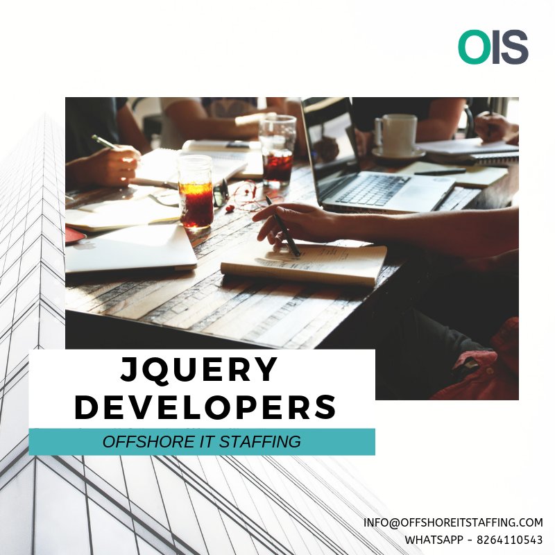 OffshoreITStaff's tweet image. Understanding the client’s business requirements, Offshore IT Staffing’ jQuery Developers, promise to provide an easy and smooth running-solution.
✔️offshoreitstaffing.com/hire-jquery-de…
#jQuery #OffshoreITStaffing #jQueryDevelopers #jQueryDevelopment #WebApps #Developers #IT