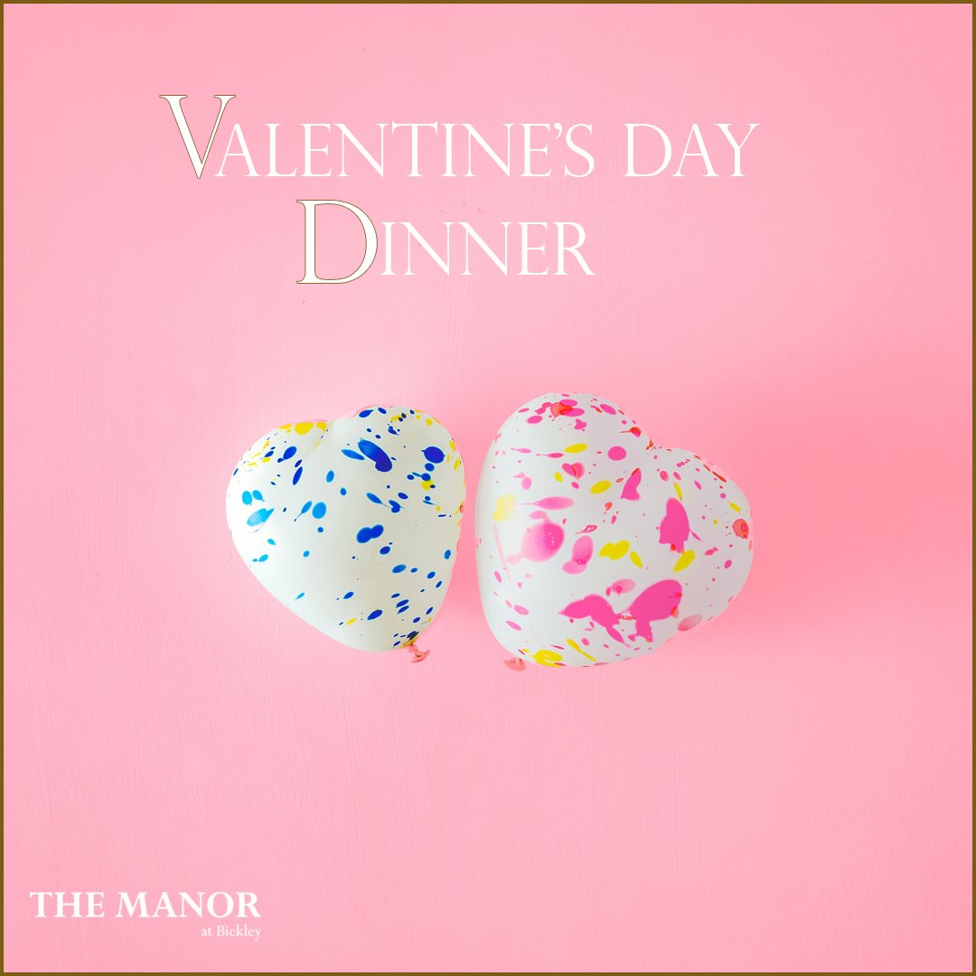 With Valentine’s Day just around the corner, join us at The Manor at Bickley for a wonderfully indulgent and romantic Valentine's celebration. ❤️Book one of our luxurious hotel rooms and escape reality for a night or a weekend: bit.ly/2R6pNF8 😍
#ValentinesDay