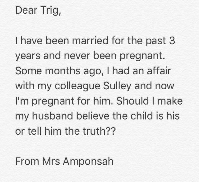 Y1079FM's tweet image. Interactive Plug

Mrs. Amponsah needs your help

Should she tell her husband?

#MMRS w/ @trigmaticrocks
X @DJGANJ x @EllaOnYFM