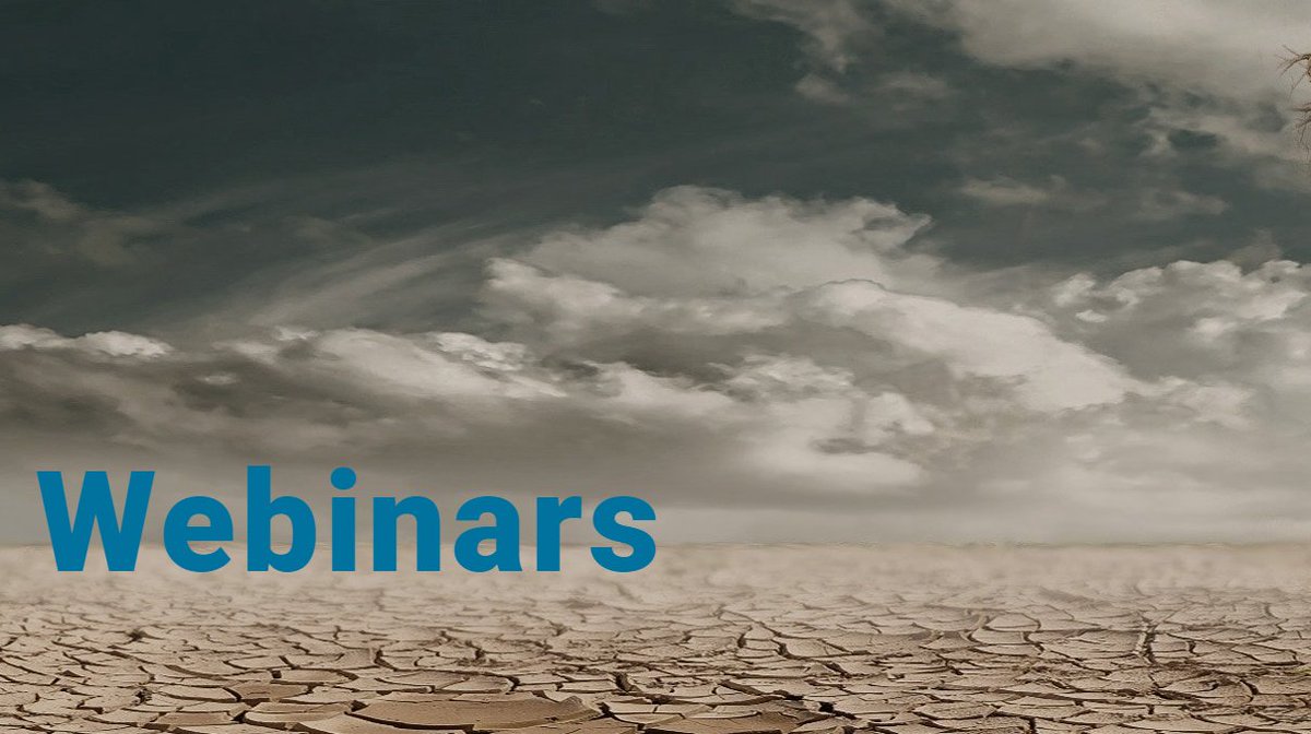 Do you want to learn about how #droughts and their socio-economic and environmental #impacts can be monitored? Register for the upcoming <a href="/GlobeDrought/">GlobeDrought</a> webinars! 

More info: bit.ly/2sMVhqb