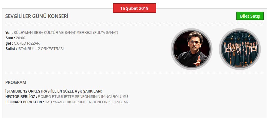 Sevgililer Günü Konseri @DSO_Istanbul tarafından Süleyman Seba Kültür ve Sanat Merkezi'nde (Fulya Sanat) seslendirilecek!