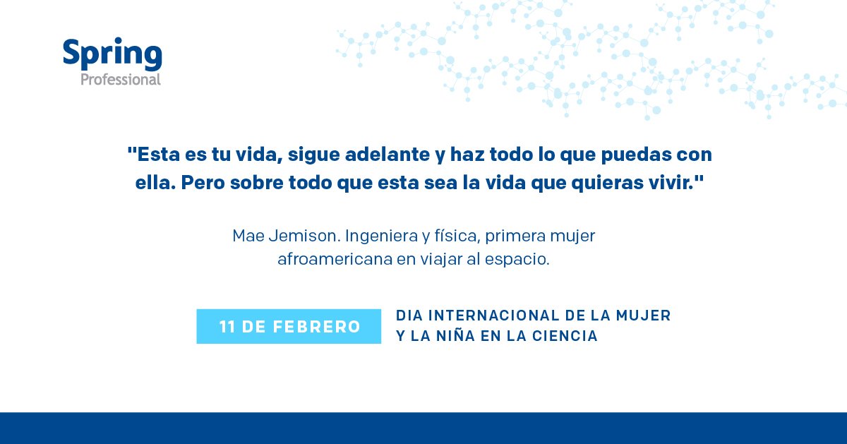 ARG_Spring's tweet image. La brecha de #género en los sectores de la ciencia, la tecnología, la ingeniería y las matemáticas persiste desde hace años en todo el mundo. ¡Sigamos incentivando a las mujeres y niñas a cumplir sus sueños! Día Internacional de #LaMujerYLaNiñaEnLaCiencia