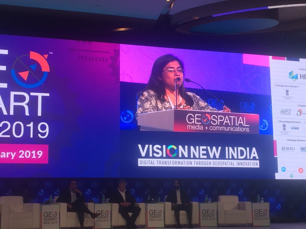 mahashreveta's tweet image. .@anusuya19 moderating #location intelligence empowering businesses at #GeoSmartIndia2019 #GeospatialbyDefault @geoworldmedia @GeospatialM