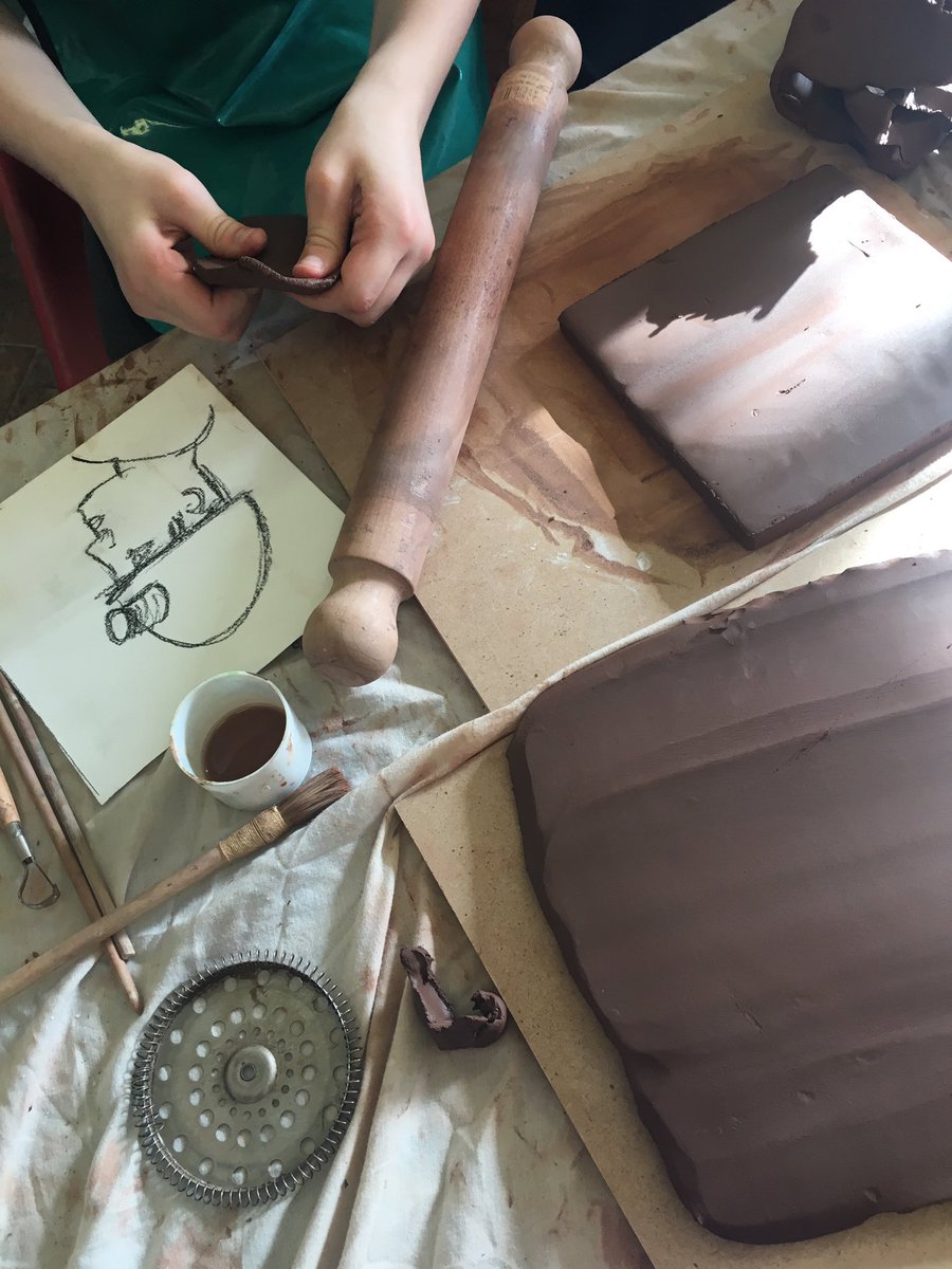 C_Newts's tweet photo. Mining in Clay as part of #explorearts with @Woodhorn and @JudithDavies18 - so calm & quiet in these sessions as the children explore clay to make their own pictures inspired by heritage and home... https://t.co/oaShEiy9BL