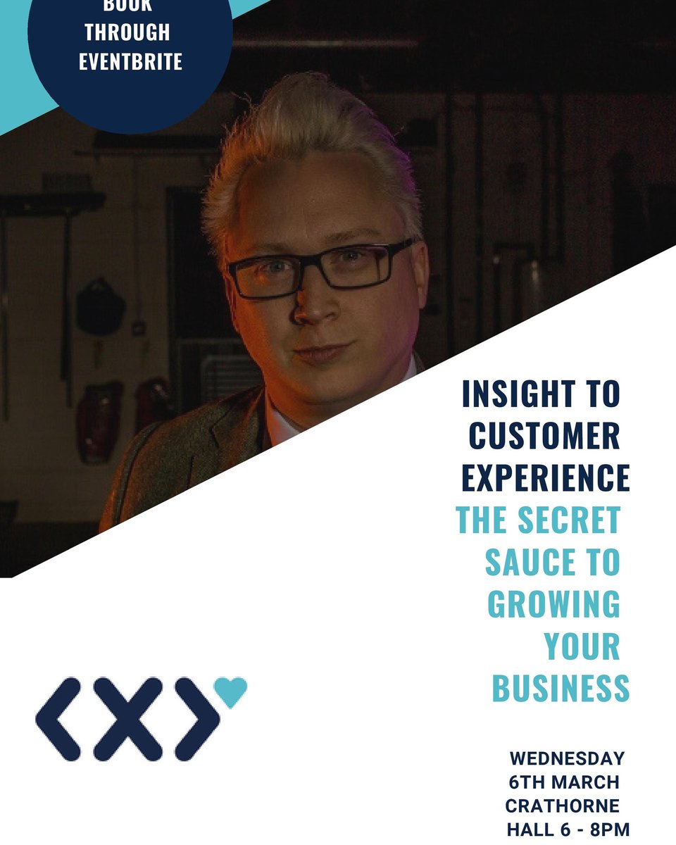 LouMurrayF1's tweet photo. What do you get if you cross a customer experience heavy-weight with a human behaviour obsessive and mind reader?

Practical business growth strategies delivered in a truly entertaining, inspiring and unforgettable way.

It's time to get CXY, book here https://t.co/LsH0lYYW54 https://t.co/oAyC1wxCuY