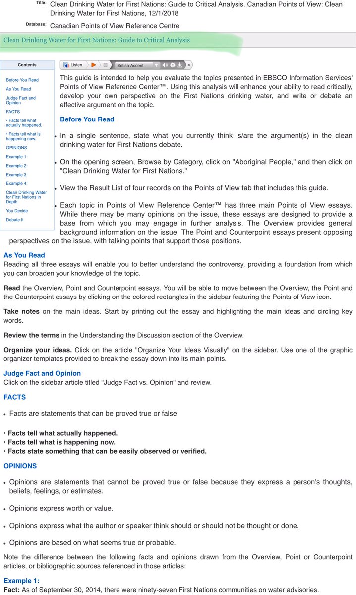 mjwheelerali's tweet image. Best part of #MLRT role is constantly learning!! Thanks @jenn_gunter for teaching your class &amp;amp; me about @PDSB_Libraries @EBSCO Canadian Points of View Reference Centre! Provides point &amp;amp; counterpoint! Great for #CriticalThinking #peel21st