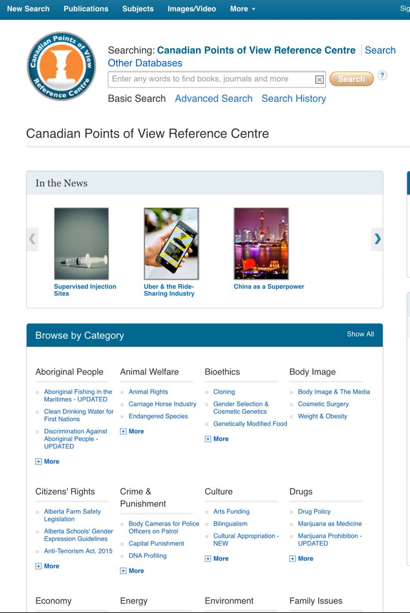 mjwheelerali's tweet image. Best part of #MLRT role is constantly learning!! Thanks @jenn_gunter for teaching your class &amp;amp; me about @PDSB_Libraries @EBSCO Canadian Points of View Reference Centre! Provides point &amp;amp; counterpoint! Great for #CriticalThinking #peel21st