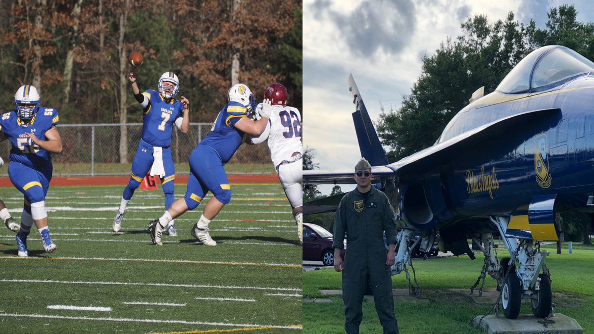 Former @MUCougarsFB QB & Captain Jeff Krisiak '17 is now a Naval Flight Officer 🇺🇸#LearnToSucceed #MUCareers #RingTheBell