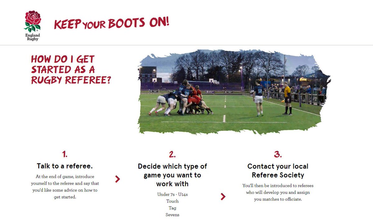 KYBOEngland's tweet photo. Go KYBO! in 2019! Visit https://t.co/LfEoGmEzKT for top tips on how to get started as a rugby referee. @KYBOEngland @ERRefereesAssoc #CrouchBindGrow https://t.co/YXjgYYm51j