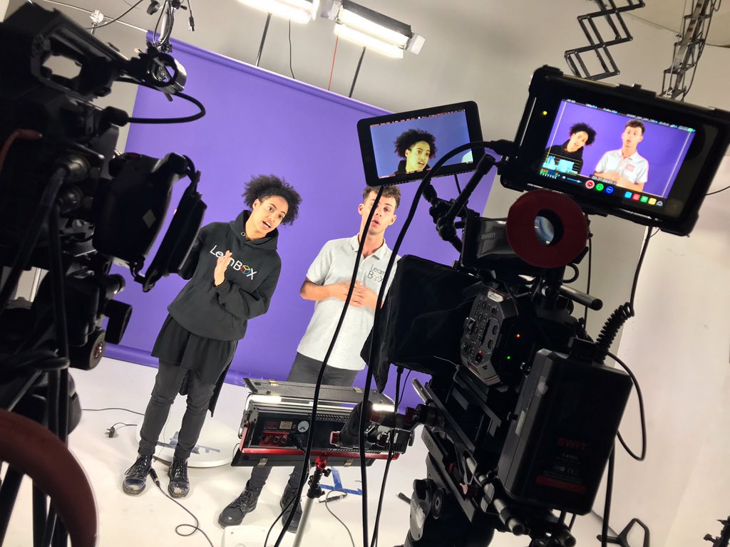 In the studio with Charlotte and Nathan @LearningBoxed this week. Today it’s all about #spelling.