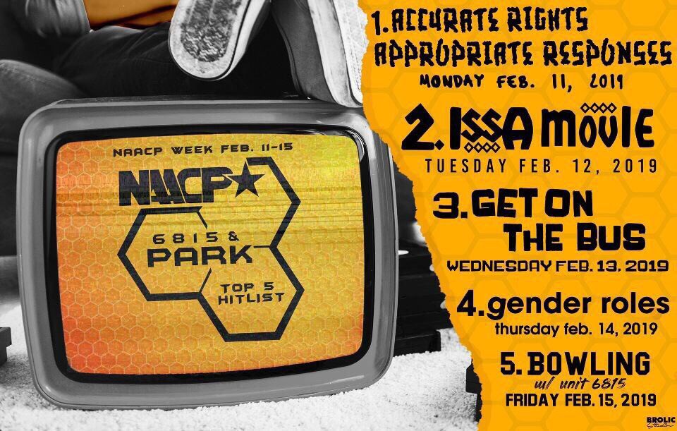 BreRideau's tweet photo. WELCOME BACK TO 6815 & Park y’all💛💙! Join NAACP TODAY for a much needed open discussion with PV Police! You don’t want to miss it! Location: EE Rm 101 https://t.co/4juRR80r3r