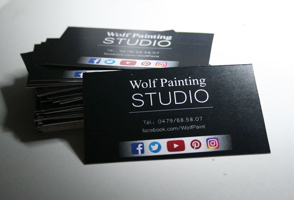 #modelism #belgian #belgianpainter #WolfPainting #Visitcard #GraphicDesign #Graphics #Professional #communication