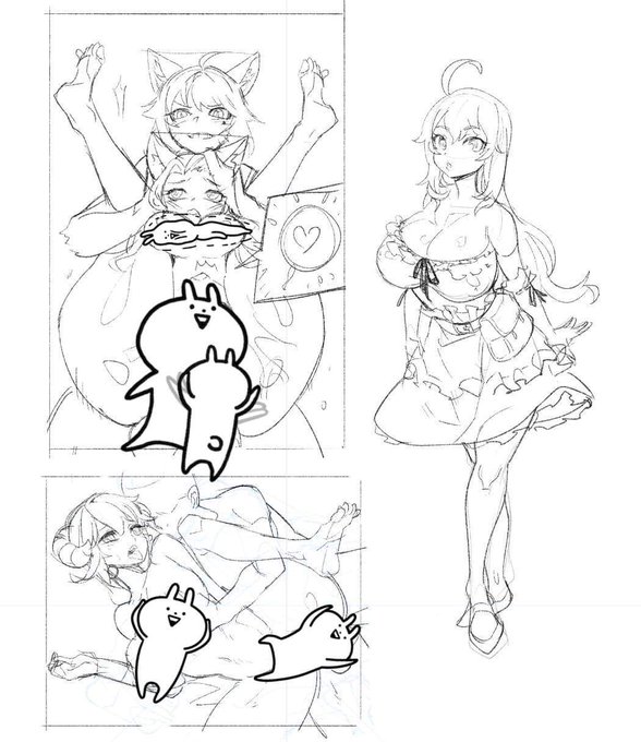 Sketching for commissions 