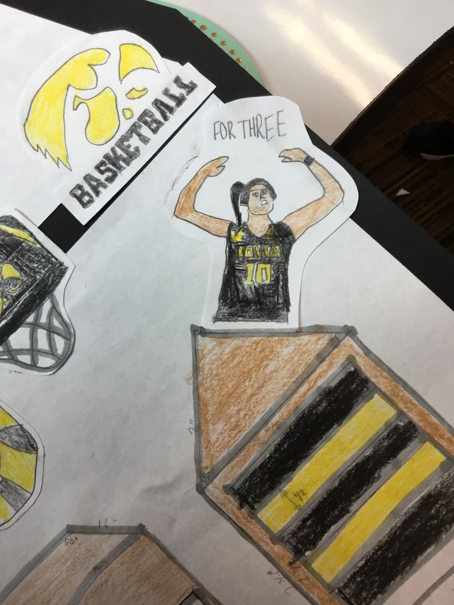 TEACHSchnorr's tweet photo. Amature Architect in fifth grade. Shout out to Mal’s hero @GustafsonMeg10 @IowaWBB @IowaAthletics https://t.co/01H1md6mBx